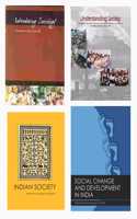 Ncert Textbook Sociology For - Introducing Sociology Class- Xi, Indian Society Class-12, Social Change And Development In India Class-12, Understanding Society Class -Xi (English Medium)