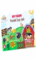 My Farm Preschool Busy Book - For Kids Age 1.4 - 4 Years, 10 Activities In Hard Laminated Sheets | Non Tearable | High Durable | Self Play