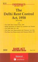 The Delhi Rent Control Act 1958 [2020 Edn]- Bare Act With Short Notes