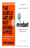 The Subtle Art Of Not Giving A F*Ck + Mindset (Self Help Books Combo) (Bookmarks Included)