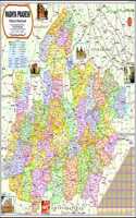 Madhya Pradesh Map | English | 70 X 100 Cm | Laminated
