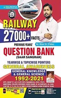 Kiran ( 3429 ) Railways 27000 + GS Facts Previous Year Question Bank ( Year-wise and Topic-wise Pointers ) General Awareness from 1992 to 2021 ( English Medium ) - LATEST 2021