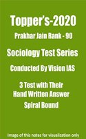 Topper's Prakhar Jain (Rank - 90) 3 Sociology Test Series 2020 by Vision IAS