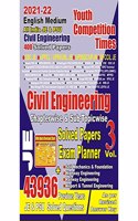 (English Medium)Civil Engineering Chapter-wise Solved Papers/Exam Planner vol 3 with formula chart