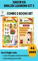 Junior Kg English Books ( 2 Books Combo) English Word Writing Book And Lkg English Grammar And Activity Books , Teaches Phonics For 4+ Years And Lkg Cbse English Grammar Book