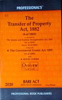 Transfer Of Property Act, 1882 Alongwith Government Grants Act, 1895 [Paperback] Professional'S