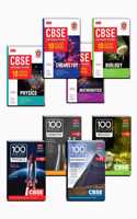 MTG CBSE 100 Percent + 10 Years Chapterwise Topicwise Solved Papers Class 12 - Physics, Chemistry, Mathematics & Biology (Set of 8 Books)