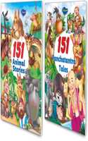 Sawan Set Of 2 Story Books 151 Series (Animal Stories & Panchatantra