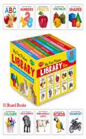 My First Learning Library: Boxset Of 10 Board Books For Children'S By Sawan (English, Hardcover)