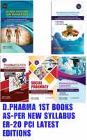 Diploma In Pharmacy First Year Books Pack Of 5 Subjects ( As-Er New Syllabus Er-2020 Pci Syllabus) D Pharmacy First Year Books