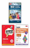 Sof International English Olympiad (Ieo) Work Book, Prep-Guide & Previous Years Papers With Mock Test Paper Class 3 - Ieo Olympiad Books For 2022-23 Exam (Set Of 3 Books)
