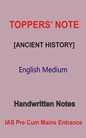 Ancient History Handwritten Notes by Toppers in English For IAS Prelims cum mains
